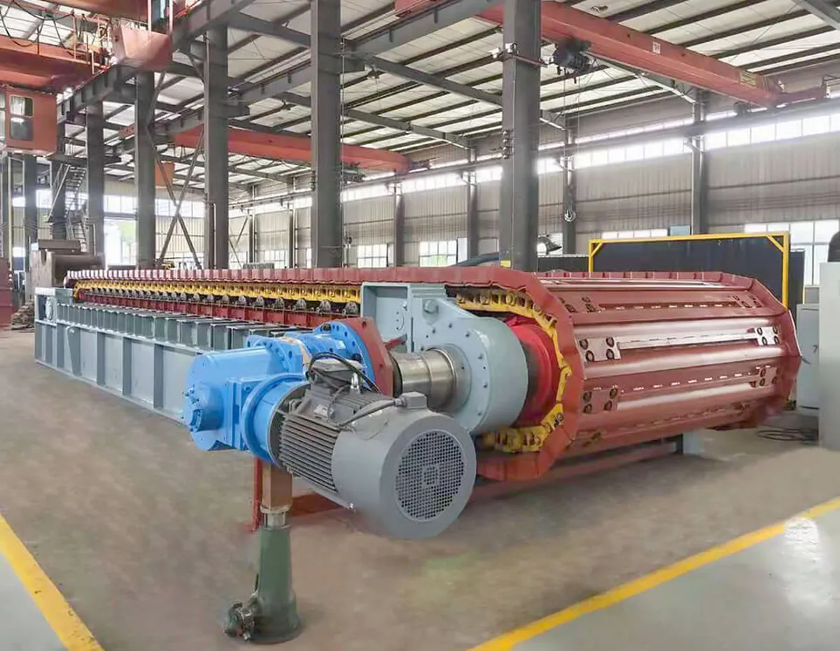 Apron feeders — industrial application photograph