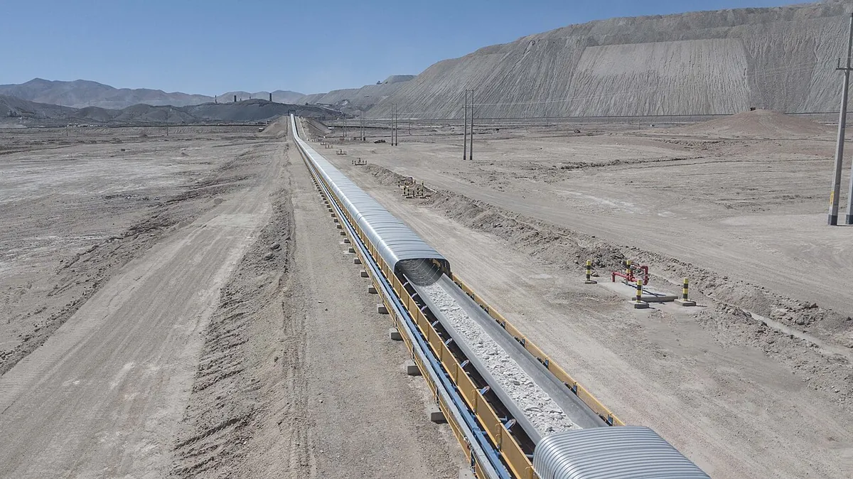 Overland belt conveyors — industrial application photograph