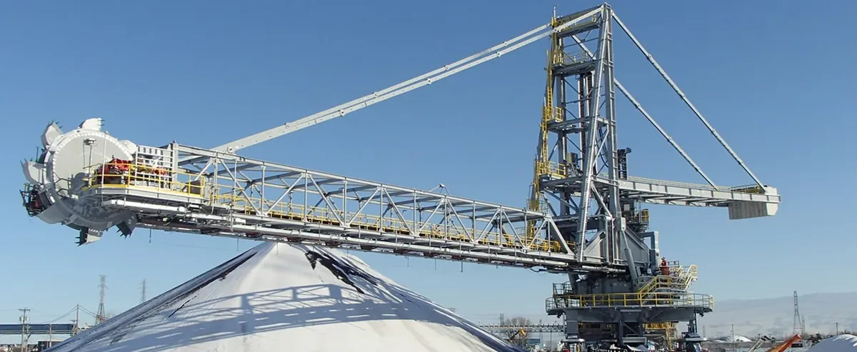 Stacker reclaimers — industrial application photograph